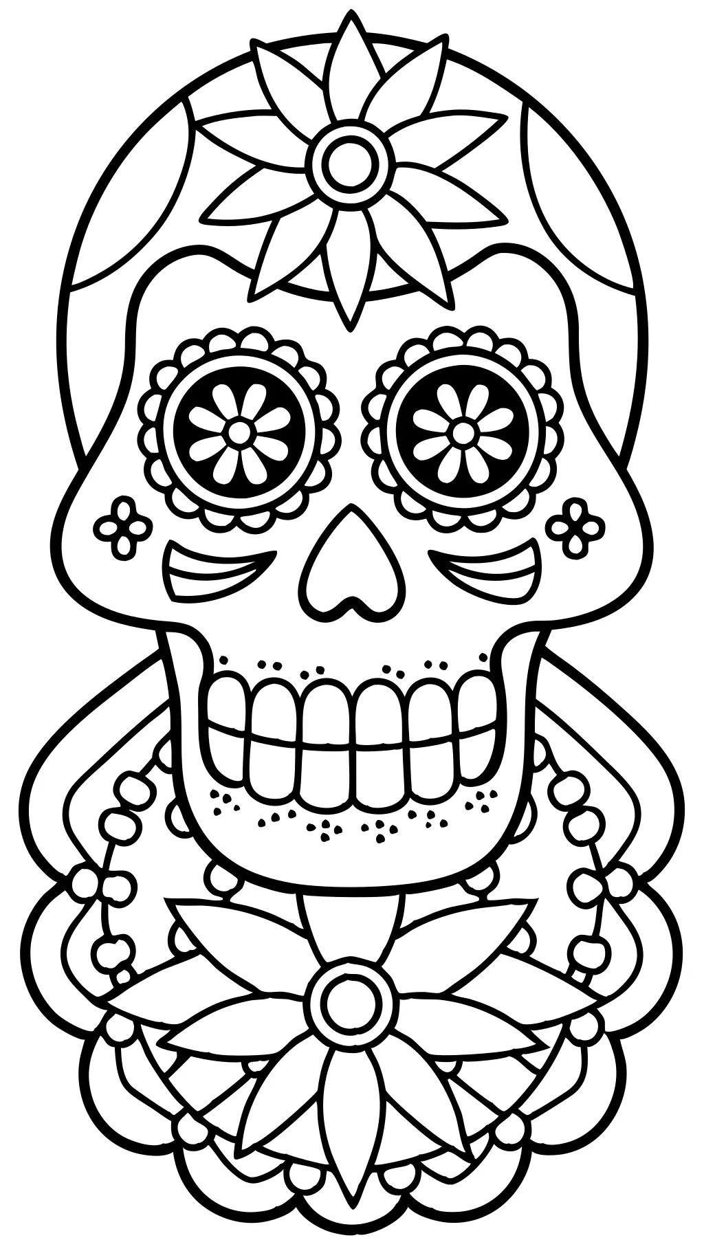 day of the dead coloring pages pdf